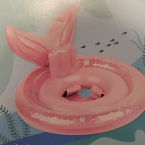 12-24mo Baby Pink Mermaid Inflatable Pool Float